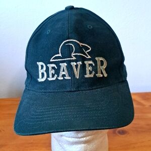 Oregon Beaver embroidered green hat adjustable cotton cap